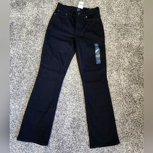 J. Crew Factory Black Mid-Rise Flare Crop Jeans Size 24T